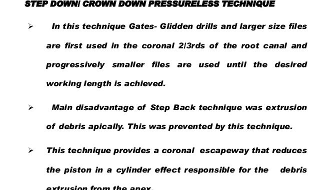 crown-down-technique