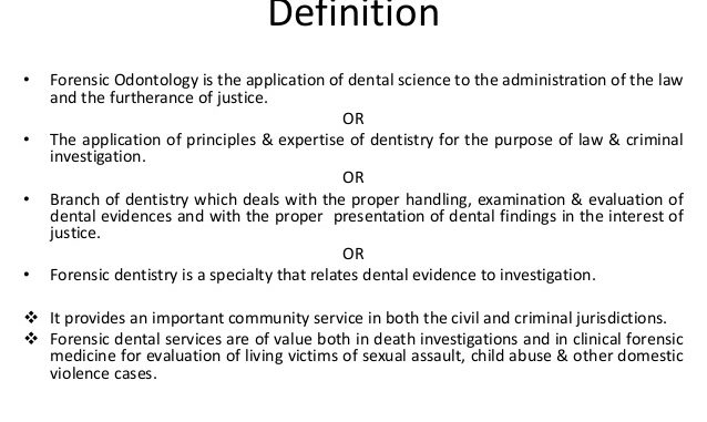 define-odontology