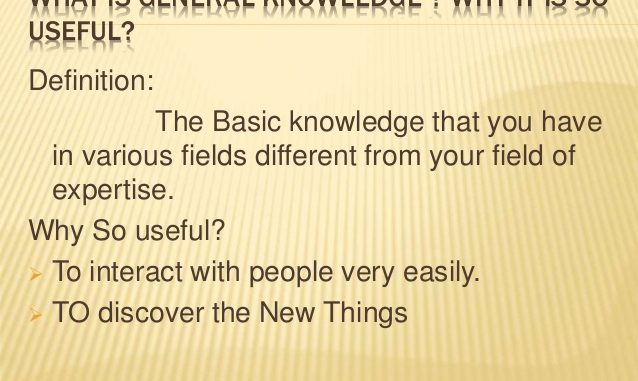 general-knowledge-definition