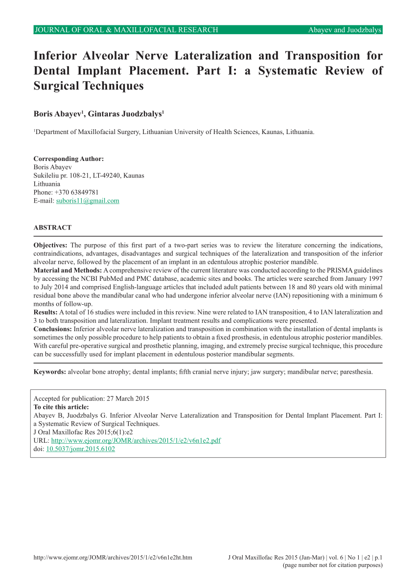 Could dental implant hit nerve Dental News Network