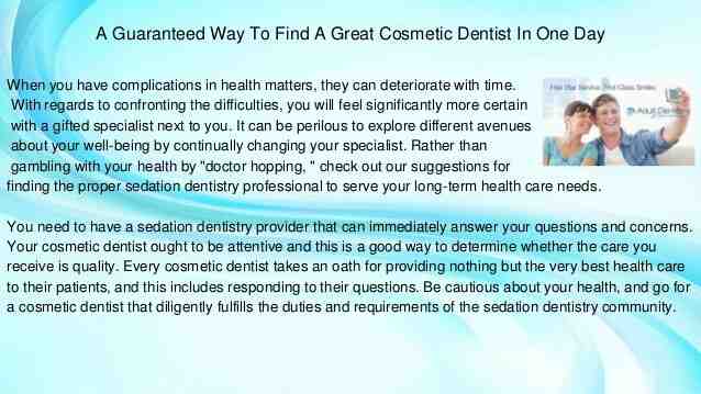 What is the difference between a dentist and a cosmetic dentist?