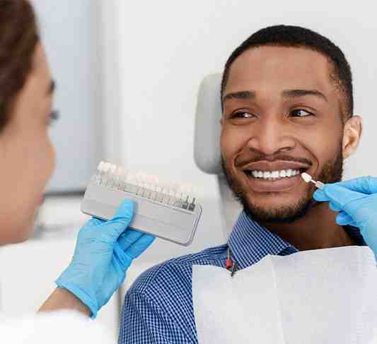 What are permanent fake teeth called?